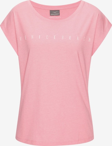 T-shirt VENICE BEACH en rose : devant