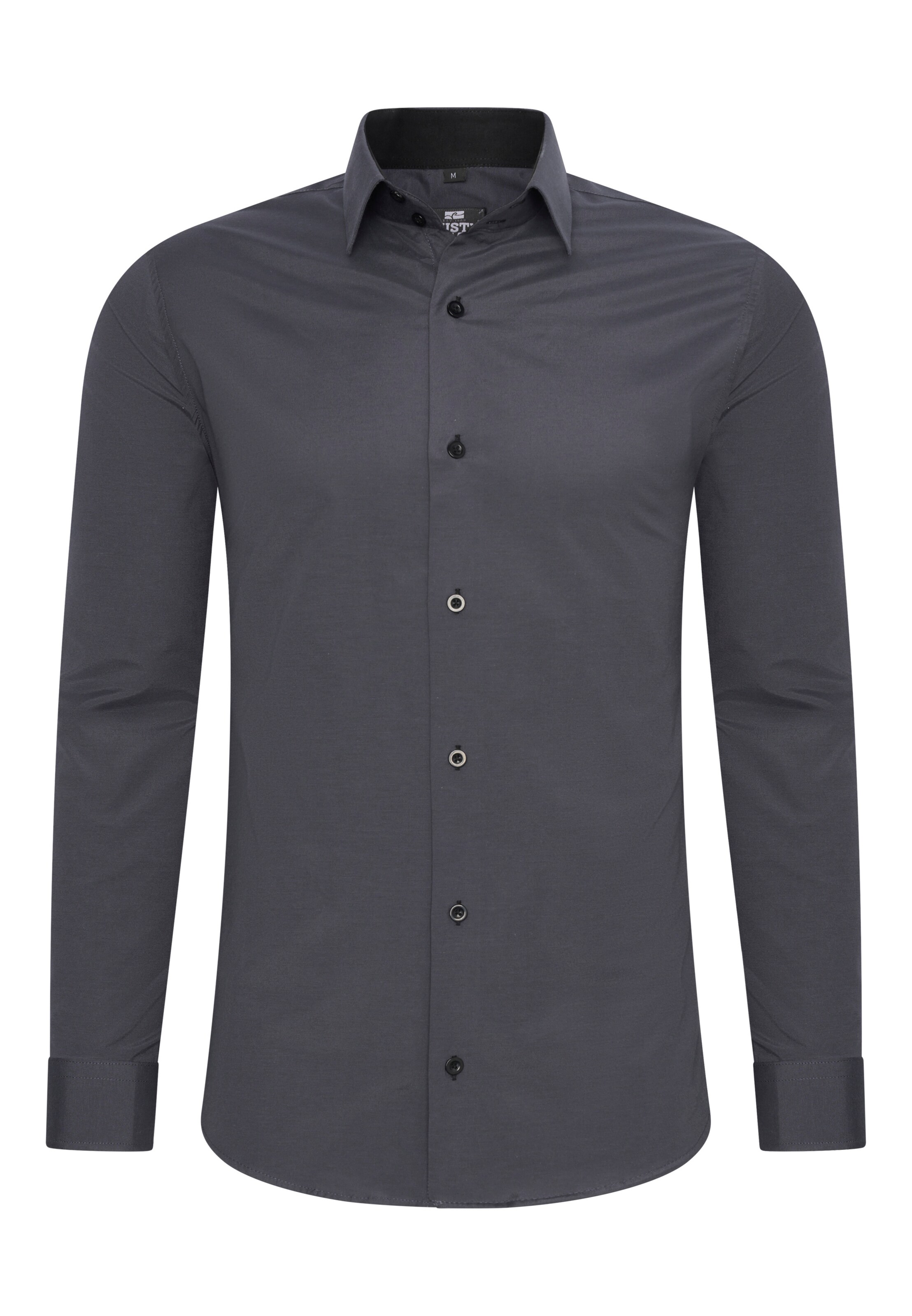 Rusty Neal Button Up Shirt in Grey: front