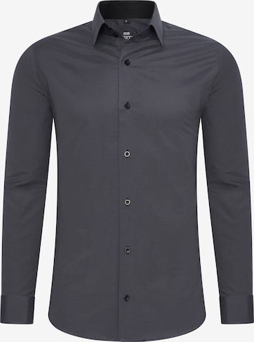 Rusty Neal Button Up Shirt in Grey: front