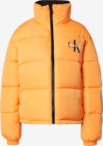 Calvin Klein Jeans Kurtka zimowa '90S' w kolorze pomarańczowy: przód