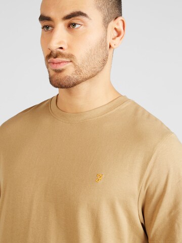 FARAH T-shirt 'DANNY' i beige