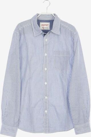 ESPRIT Button Up Shirt in M in Blue: front