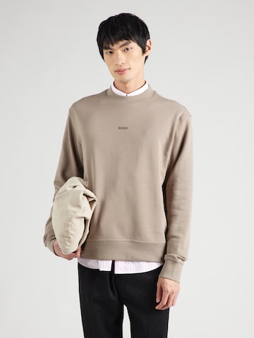 BOSS - Sweatshirt em verde: frente