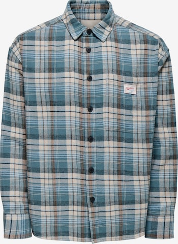 Only & Sons Comfort Fit Paita 'ONSJack' värissä sininen: etupuoli