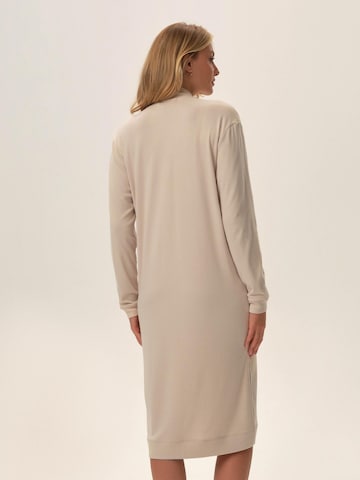 ESOTIQ - Albornoz corto 'Jersey-Hausmantel lang mit offener Front und Taschen Joyland S' en beige