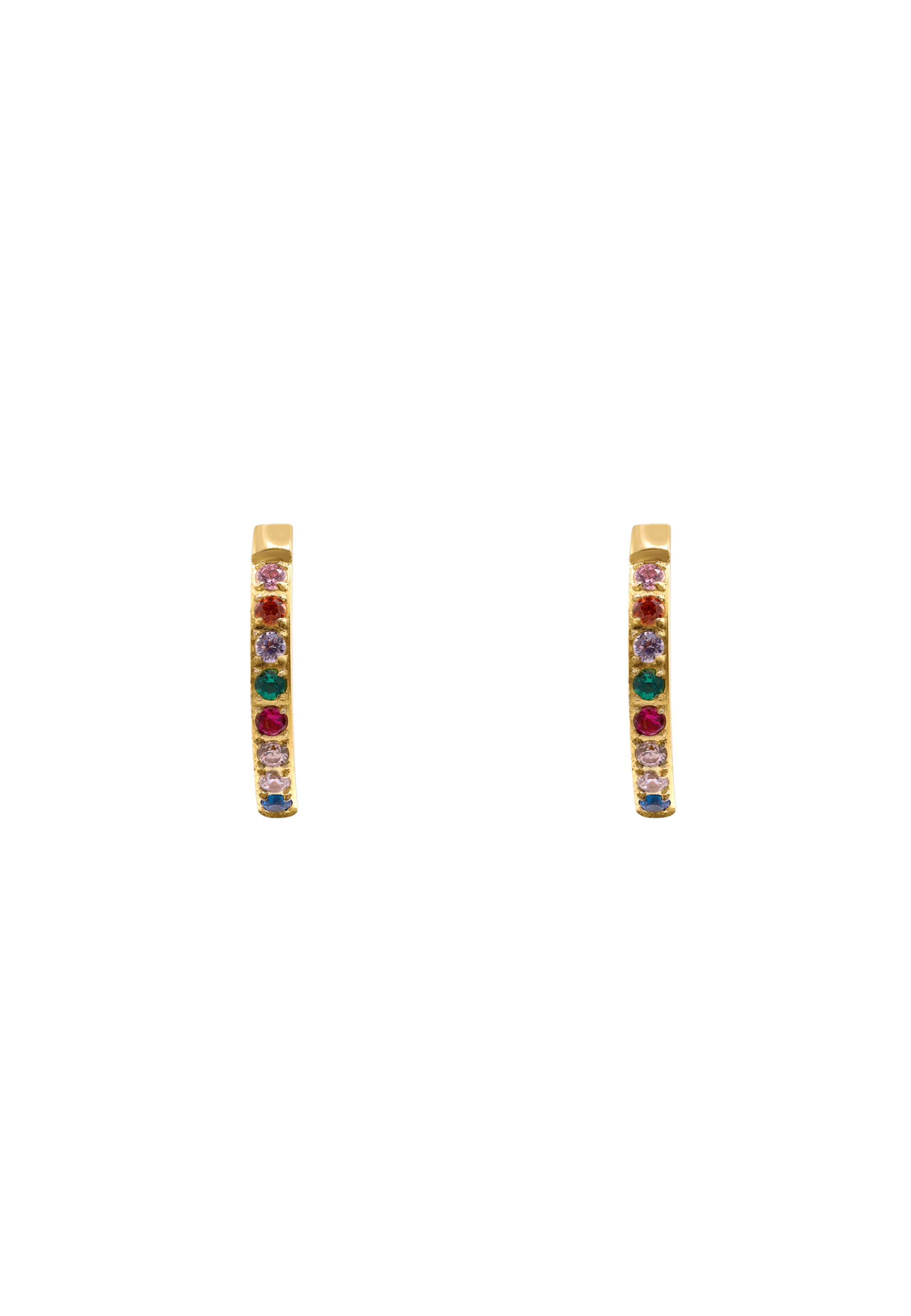 Boucles d'oreilles 'Orian' Heideman en or : devant