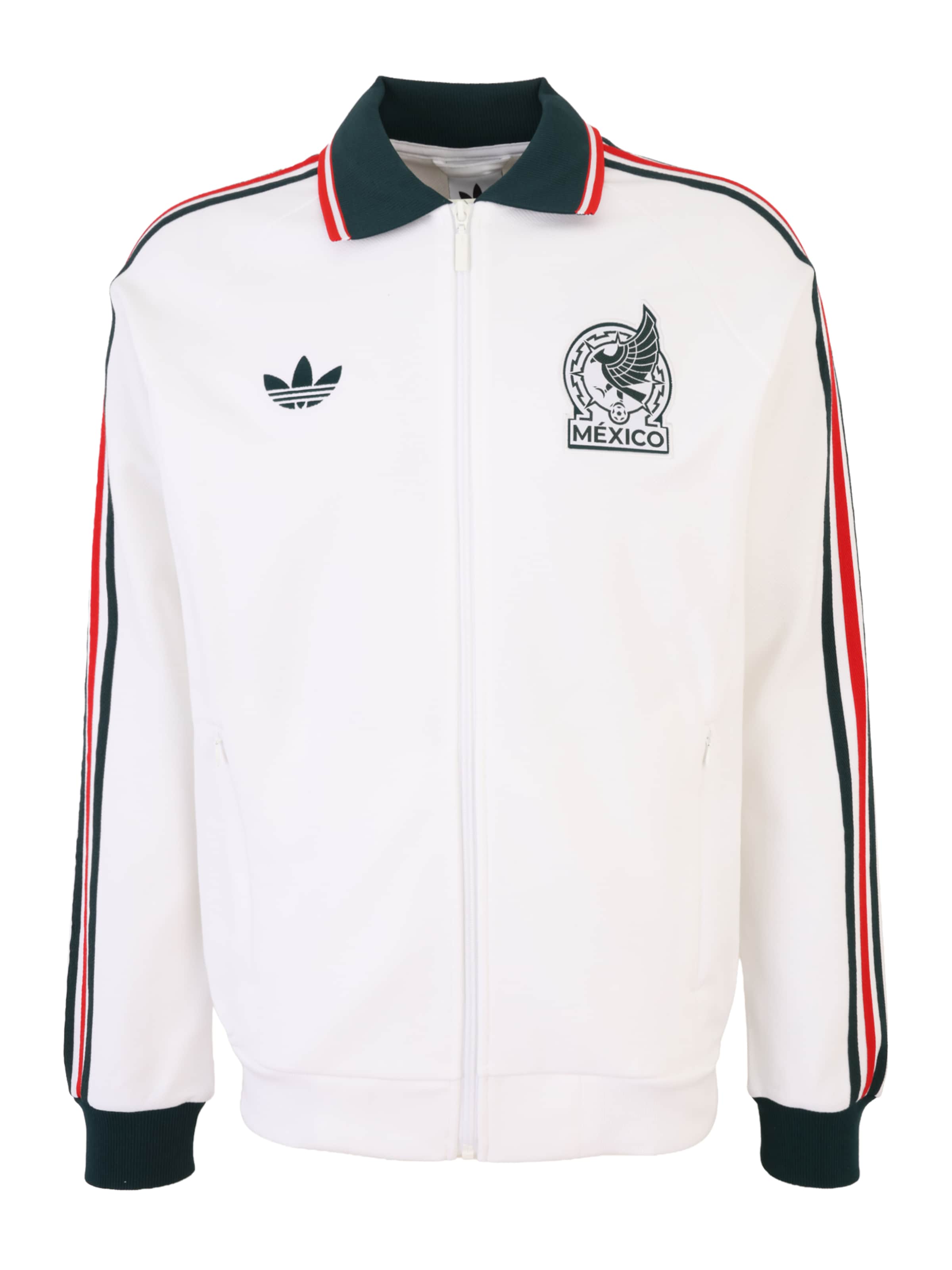 ADIDAS PERFORMANCE Спортна жилетка с качулка 'Mexiko Anthem' в нейви синьо / червено / бяло, Преглед на продукта