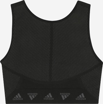 Sport top 'Aero Seamless ' de la ADIDAS SPORTSWEAR pe negru: față