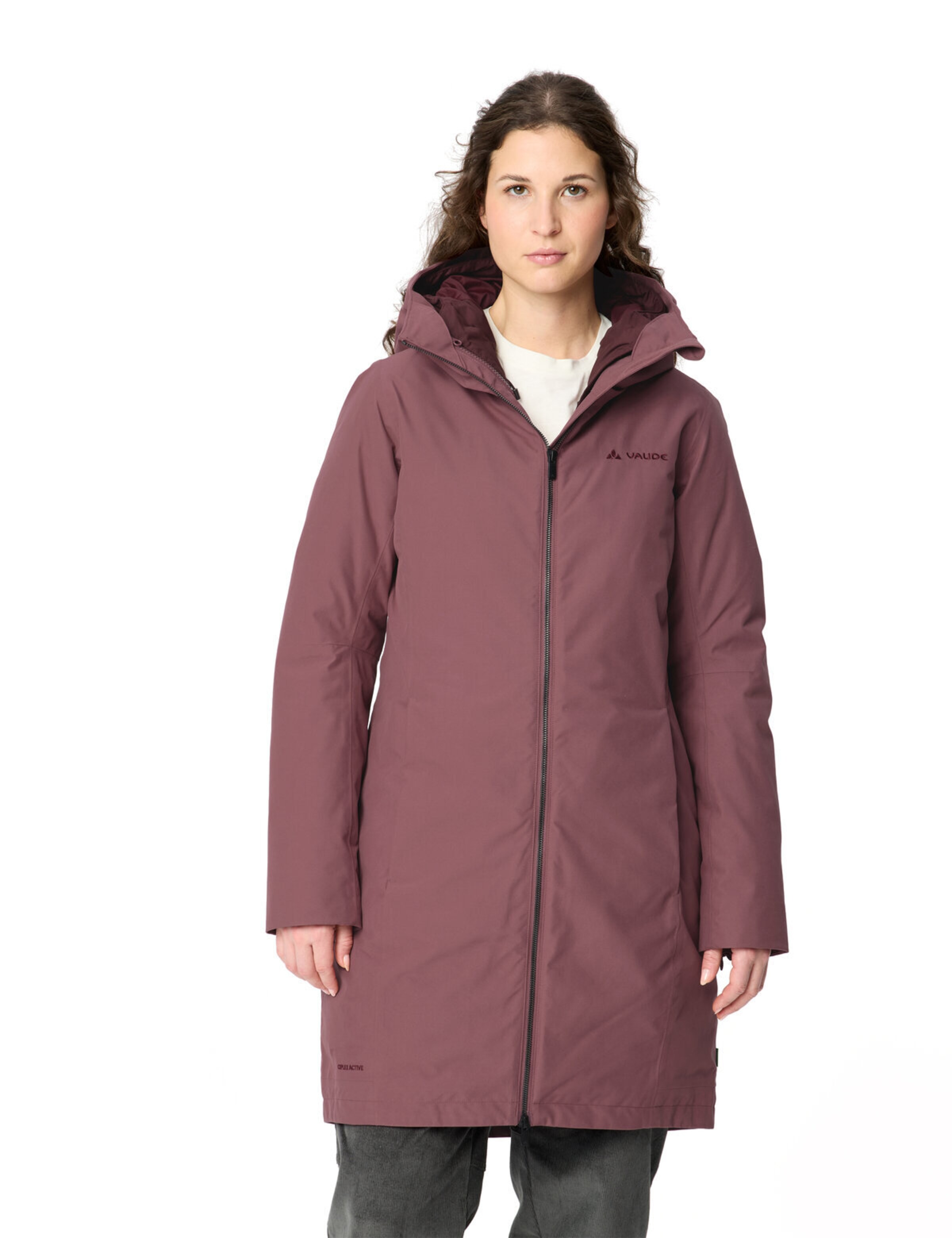 VAUDE Outdoormantel 'Annecy III' in Rood: voorkant