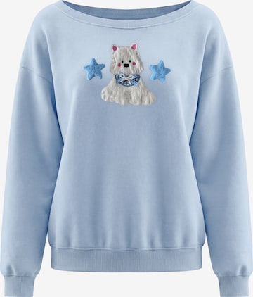 Sweat-shirt MYMO en bleu : devant