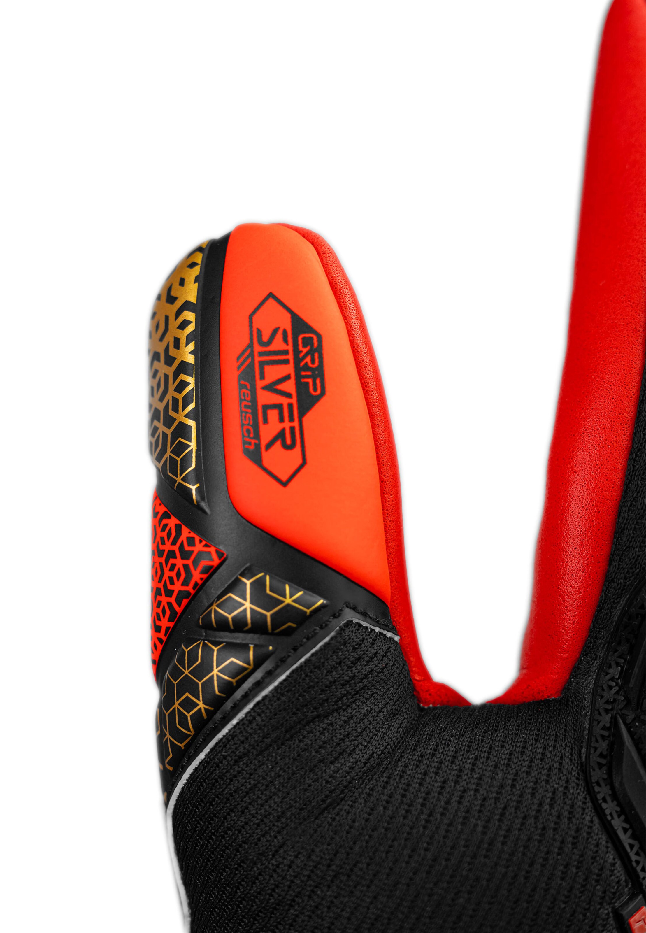 REUSCH Sports gloves 'Attrakt Freegel Silver' in Black