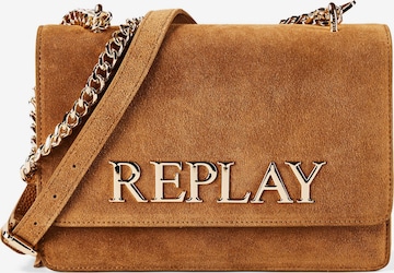 Borsa a tracolla di REPLAY in marrone: frontale