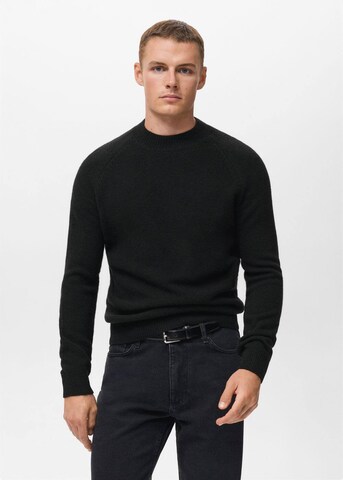 MANGO MAN Sweater 'Lory' in Black: front