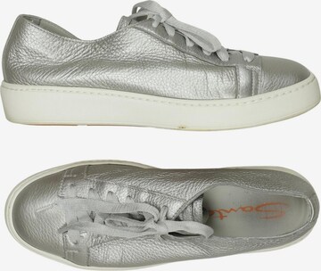 Santoni Sneaker 39,5 in Silber: Vorderseite