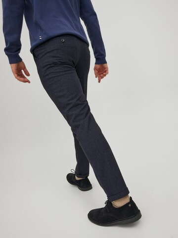 JACK & JONES Slimfit Chinosy 'MARCO CONNOR' w kolorze niebieski