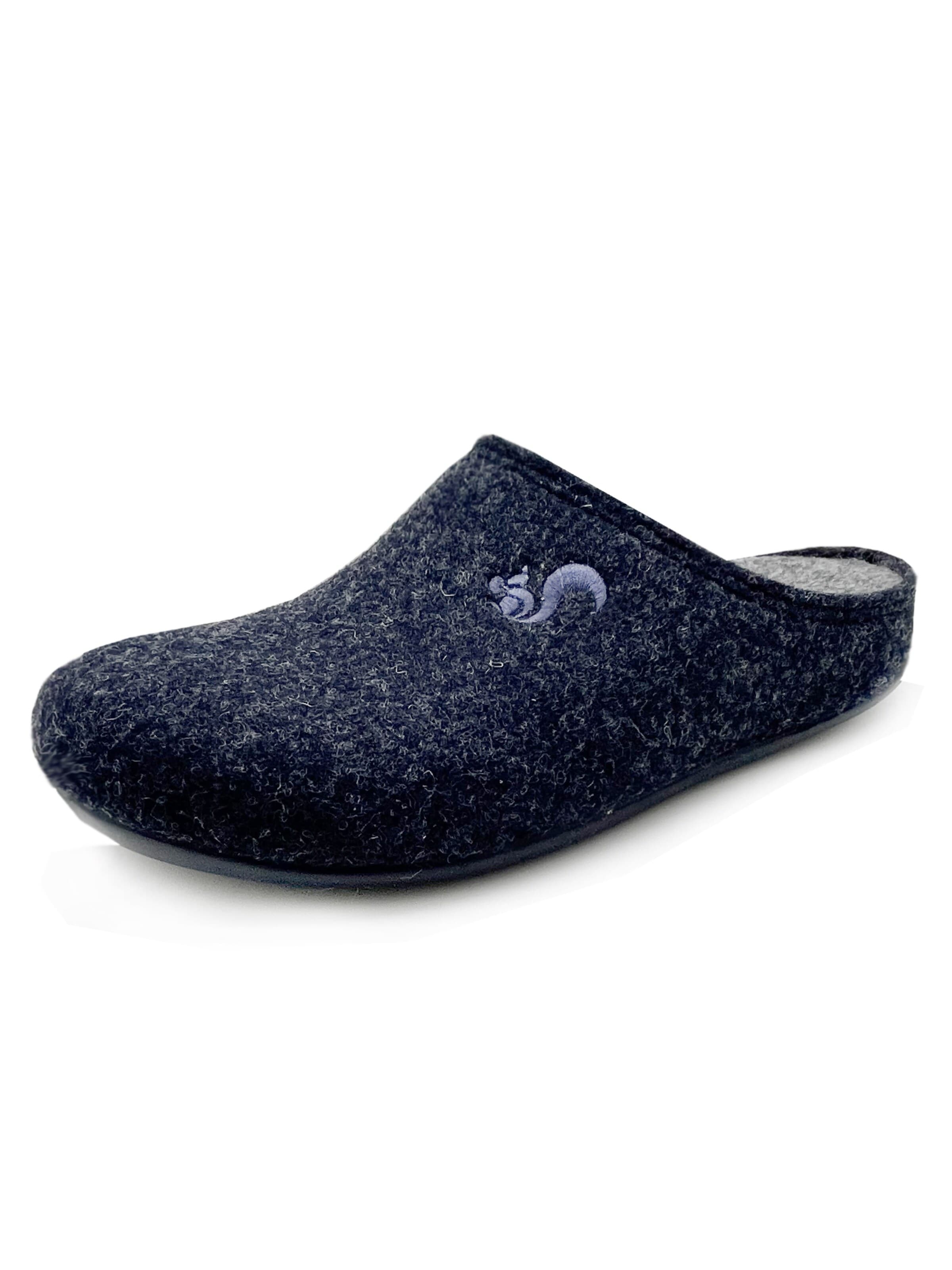 thies Slippers 'thies 1856 ® Recycled PET Slipper' in Blue: front