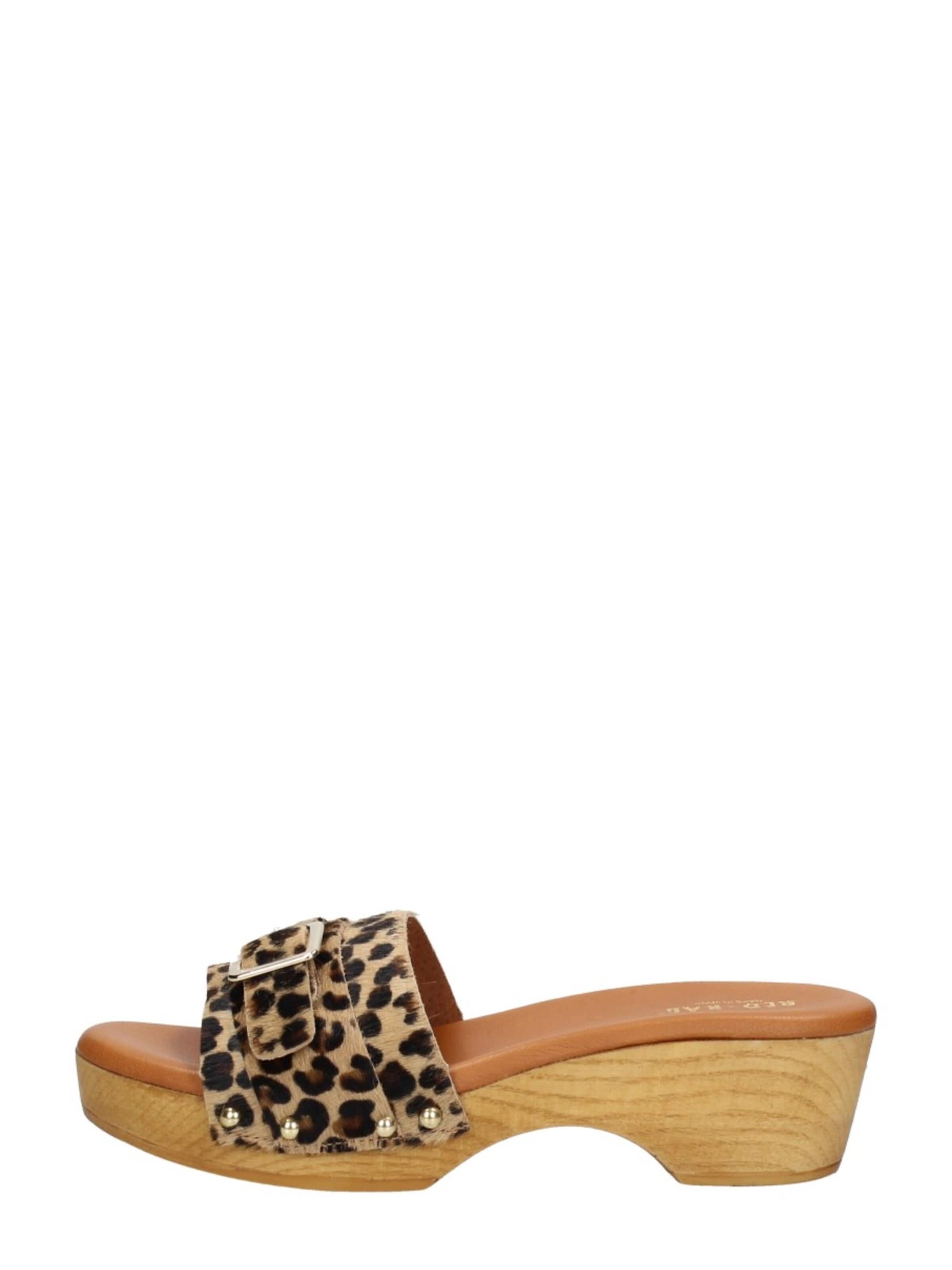 Red-Rag Slippers 'Open Teen' in Brown