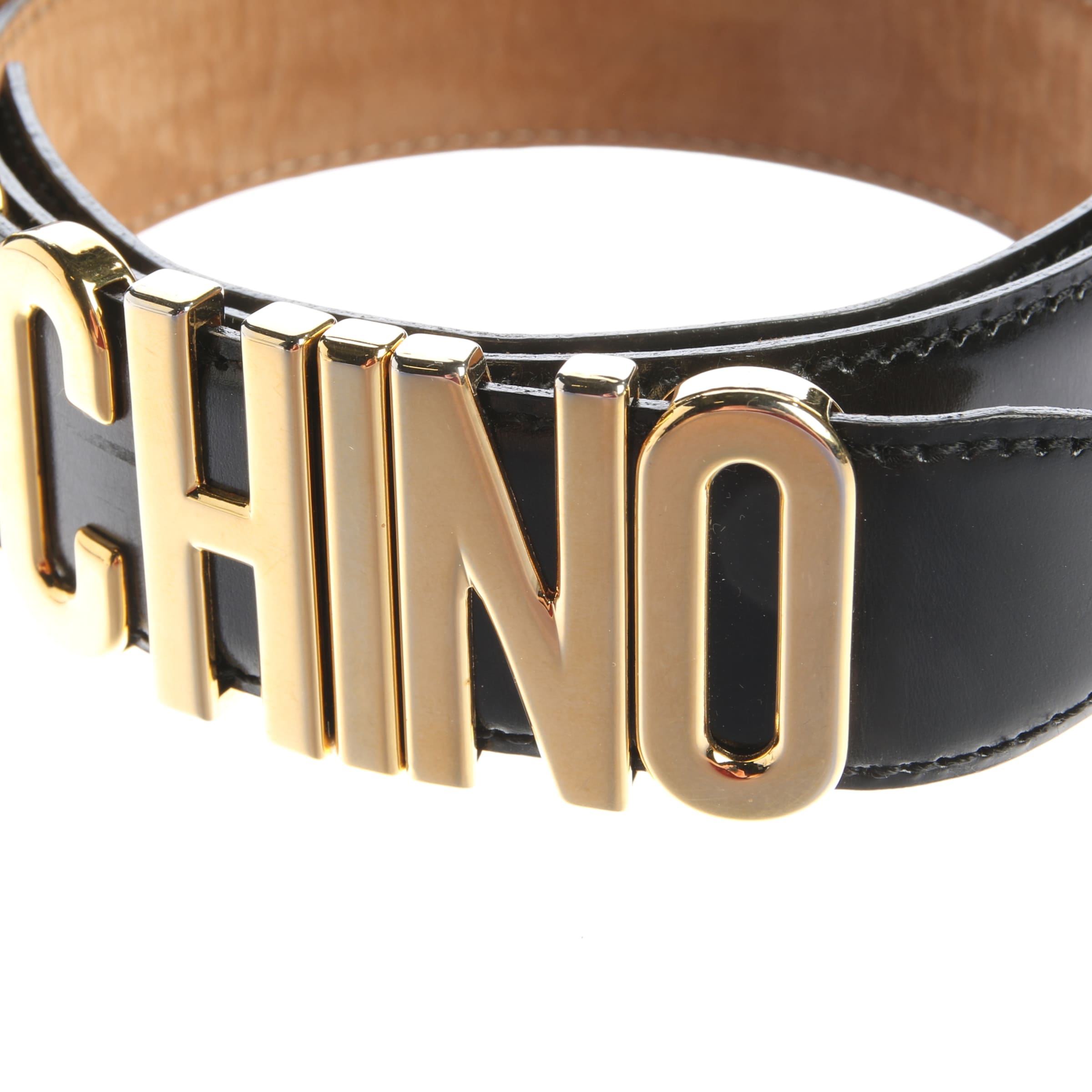 MOSCHINO Gürtel XXL in Schwarz