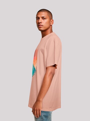 T-Shirt 'Berg Sonnenuntergang' F4NT4STIC en rose