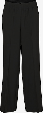 VERO MODA Wide leg Trousers with creases 'SADIASUI' in Black: front