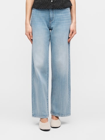 VERO MODAWide Leg/ Široke nogavice Traperice 'VMVEGA' - plava boja: prednji dio