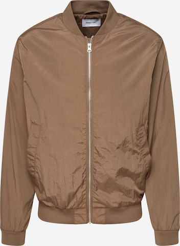 ABOUT YOU Between-Season Jacket 'Aaron' in Brown: front