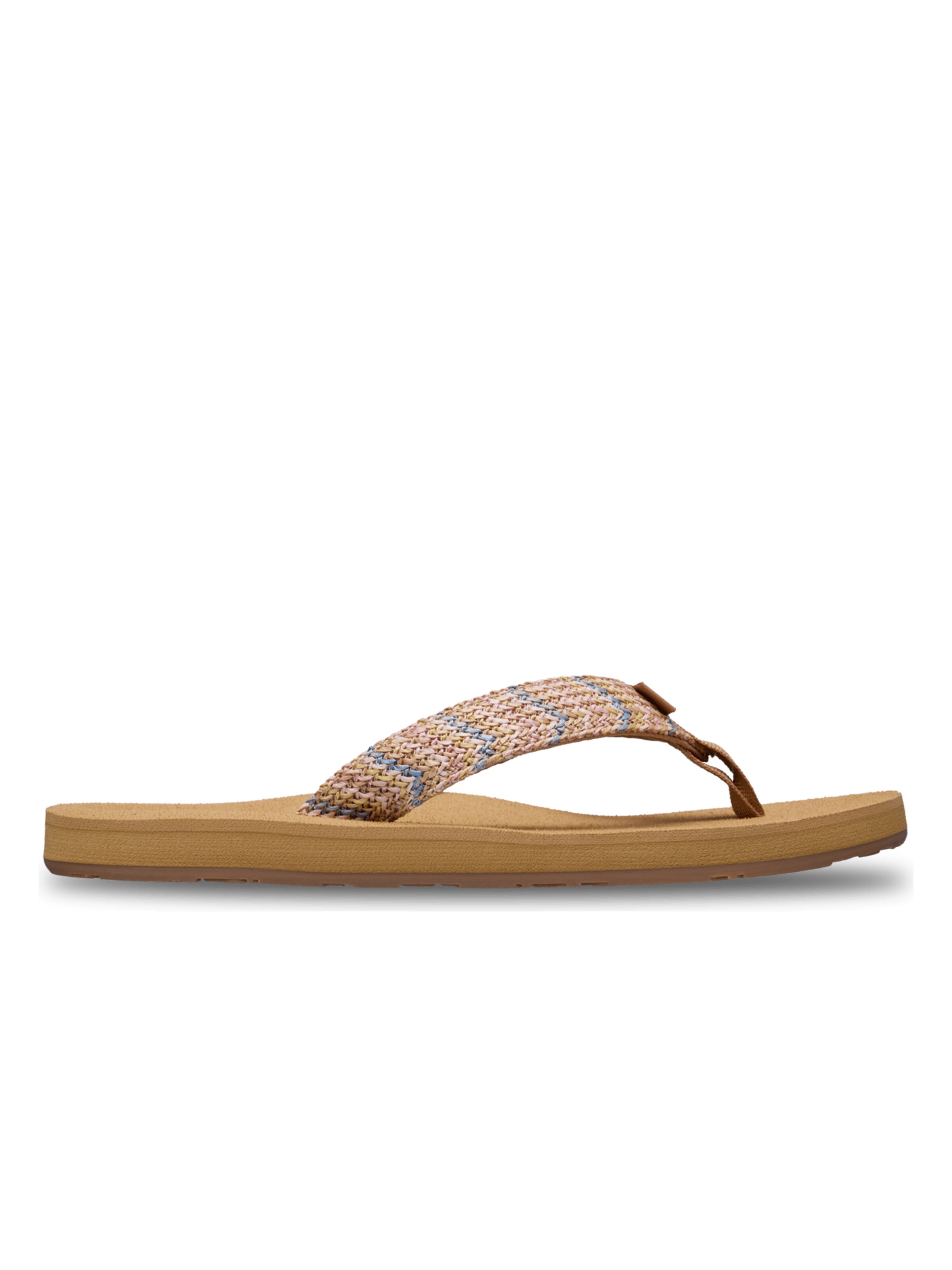 ROXY T-Bar Sandals 'Porto Raffia' in Brown