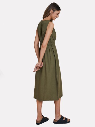 Threadbare Dress 'Peppercorn' in Green