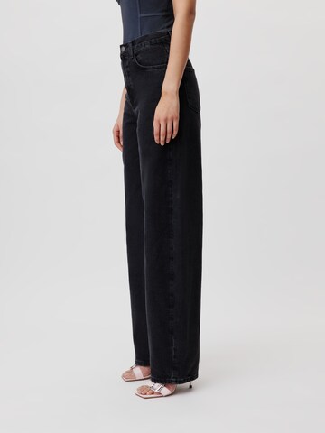 Wide leg Jeans 'Cleo' di LeGer by Lena Gercke in nero