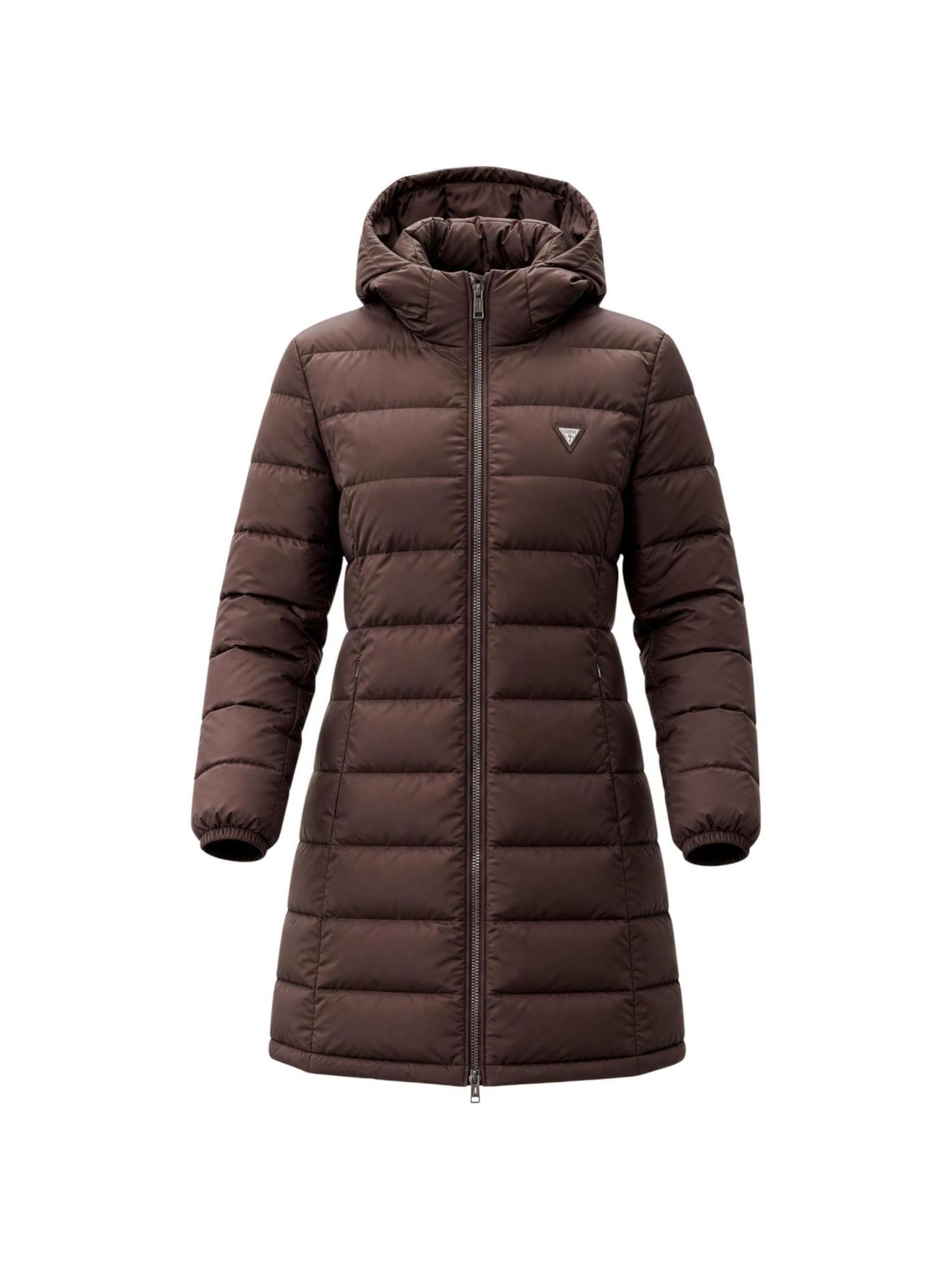 Cappotto invernale 'NEW ALETA LONG PUFFE V4YL05 WF3X0' di GUESS in marrone: frontale