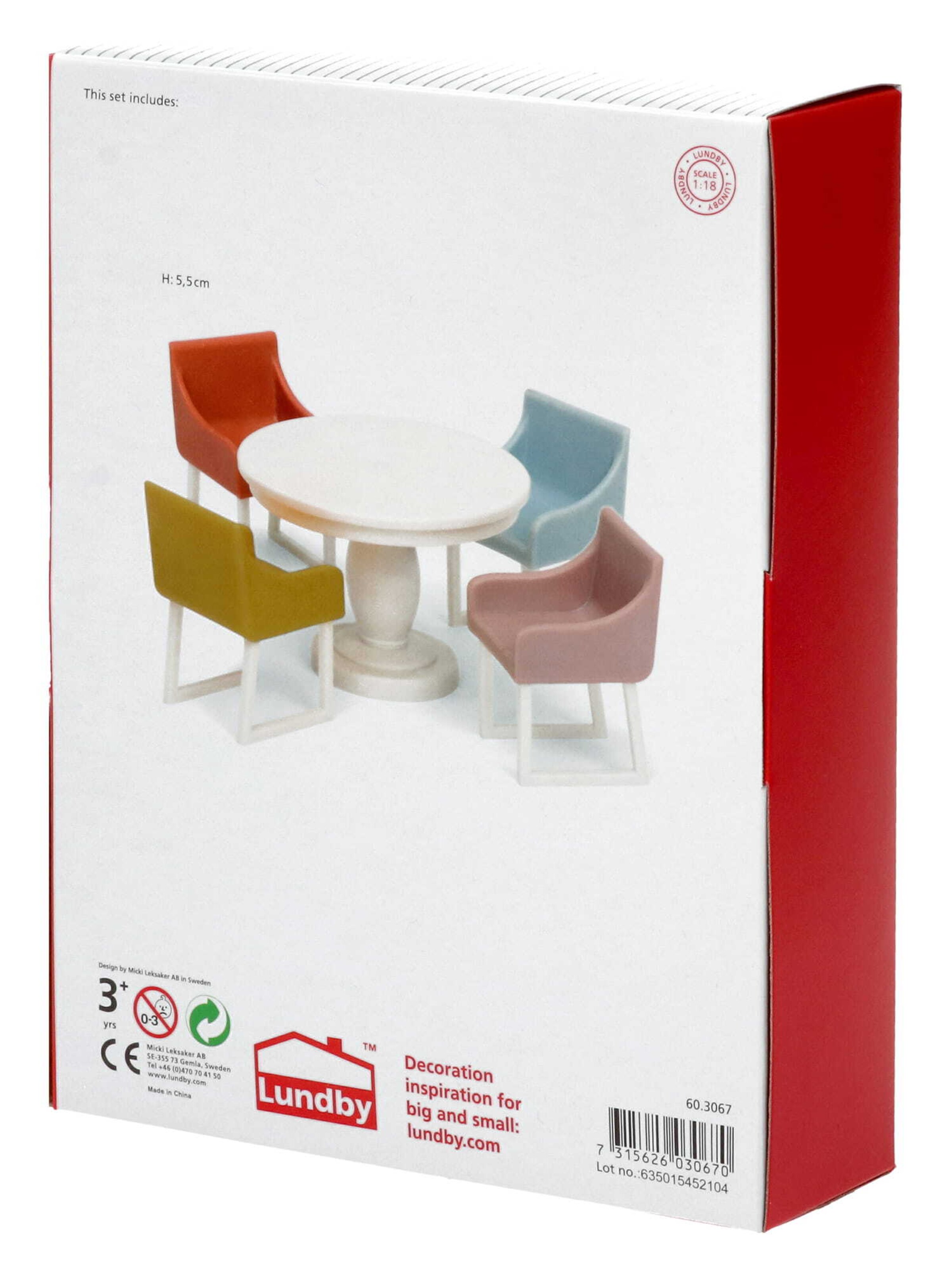 Jeux 'Esszimmerset' LUNDBY en mélange de couleurs