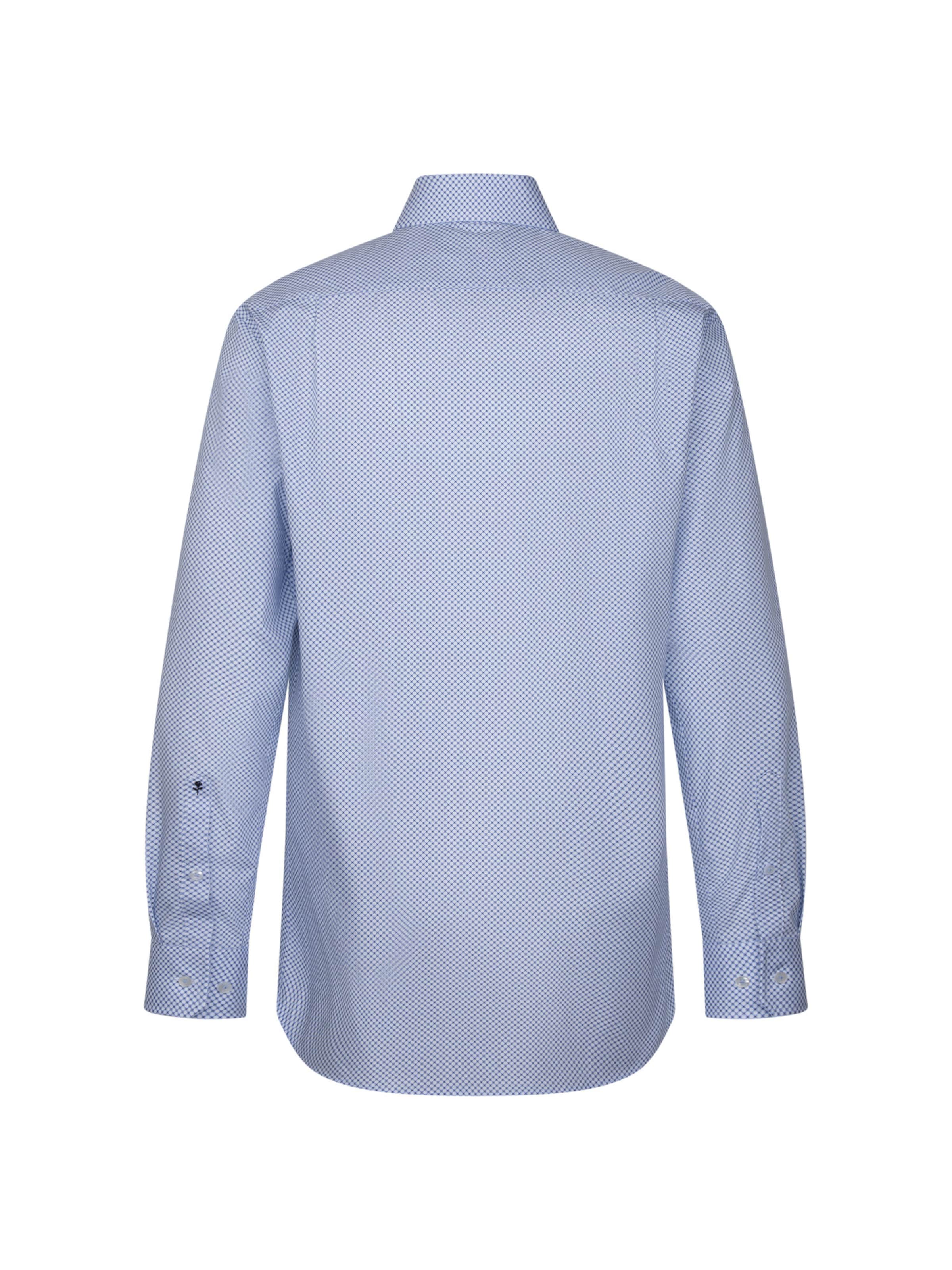 Coupe regular Chemise business 'Schwarze Rose' SEIDENSTICKER en bleu