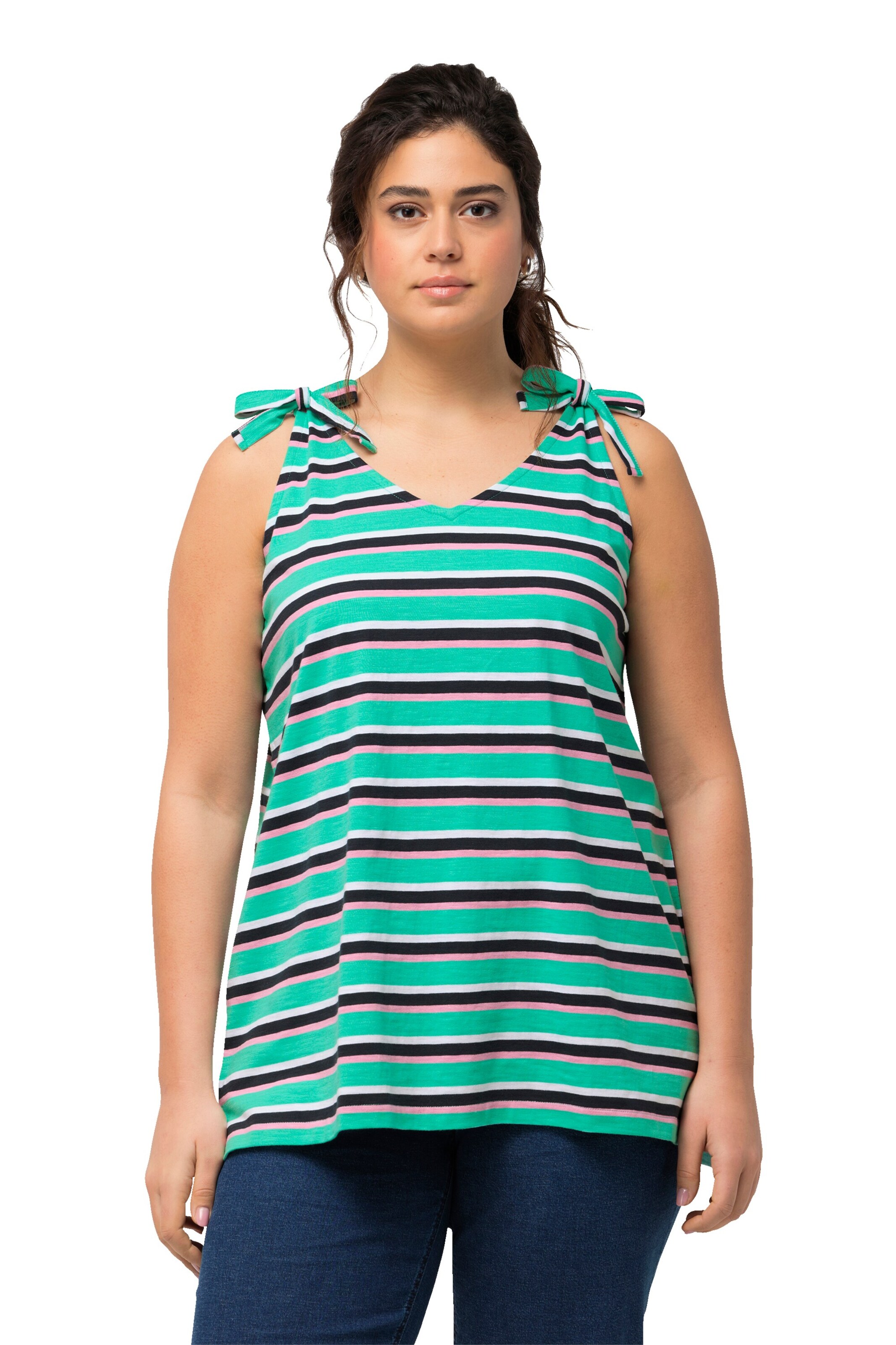 Ulla Popken Top in Groen: voorkant