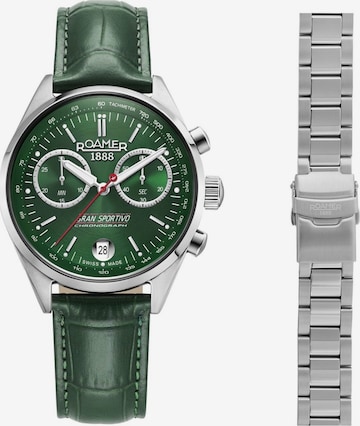 Montre à affichage analogique Roamer en vert : devant