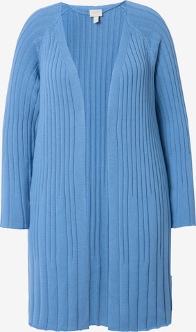 Cardigan Ulla Popken en bleu : devant