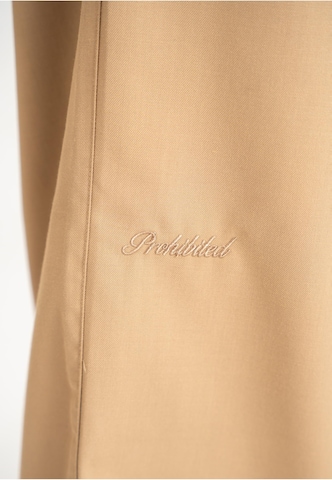 Wide Leg Pantalon 'SoHo' Prohibited en marron
