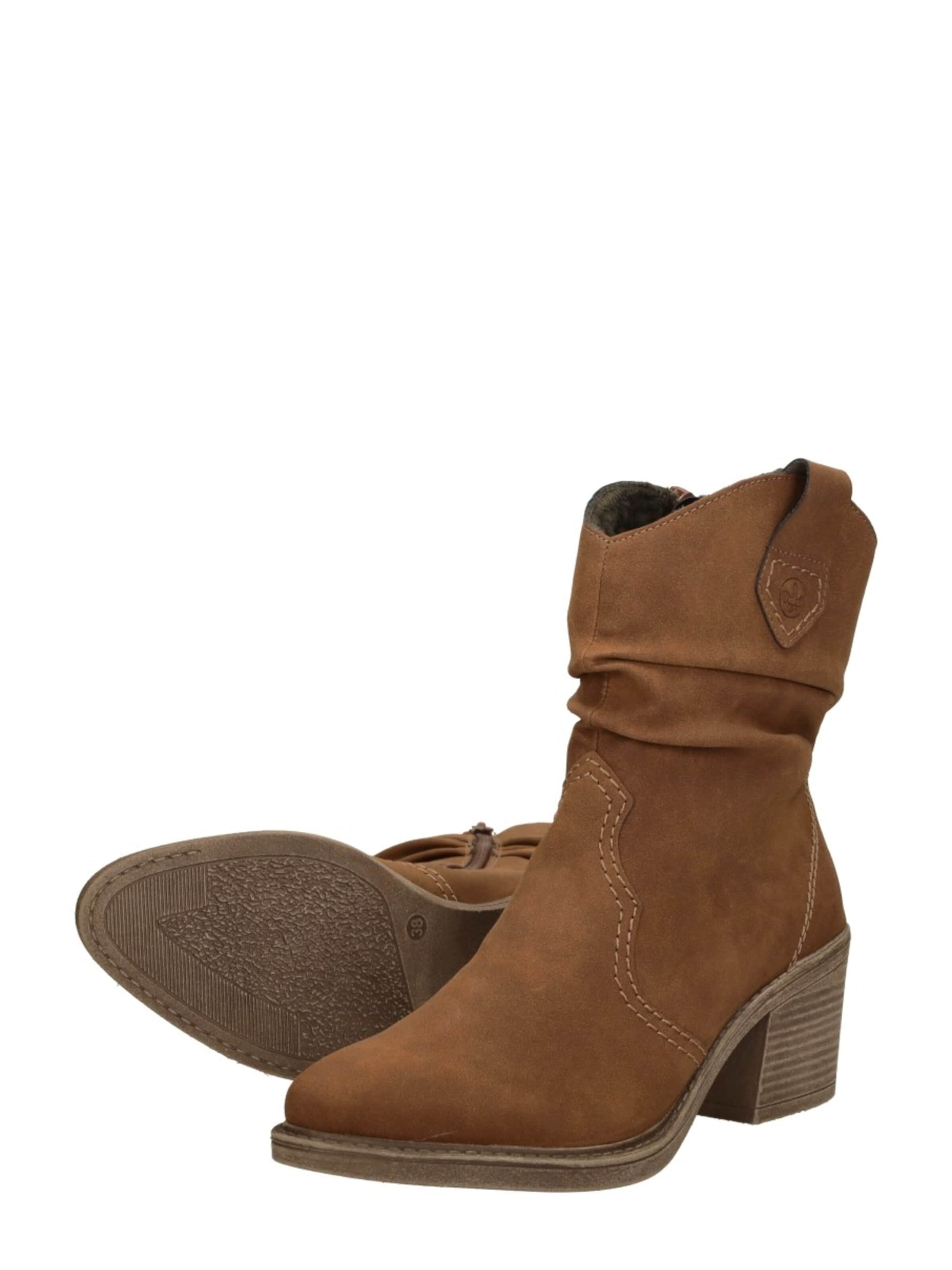 Boots 'Enkellaarsjes Hak' Rieker en marron