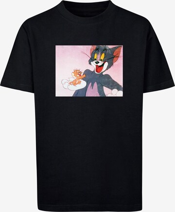 Maglietta 'Tom And Jerry - Still One' di ABSOLUTE CULT in nero: frontale