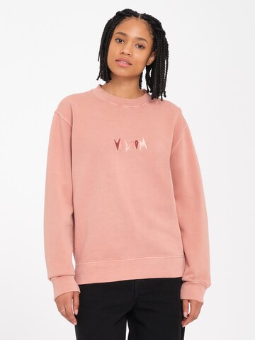 Sweat-shirt 'Spikstone' Volcom en rose : devant