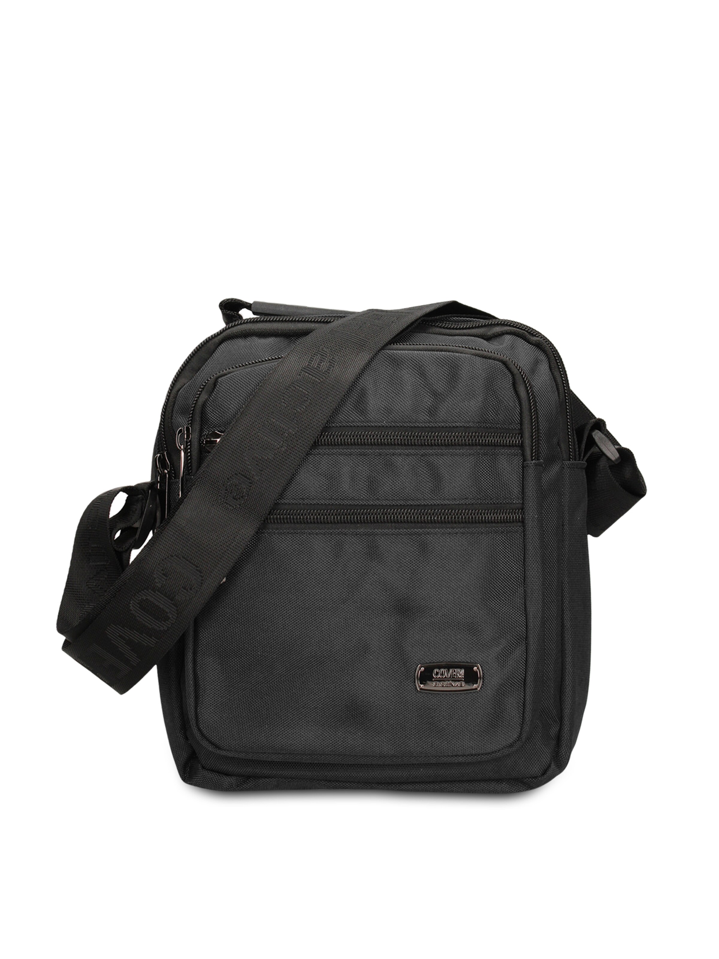 Borsa a tracolla 'Borsa a Tracolla Uomo Coveri Collection Vegan Leather' di Coveri Collection in nero