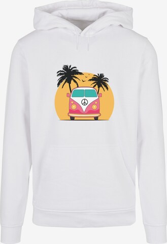 Merchcode Sweatshirt 'Summer - Van' in Weiß: predná strana