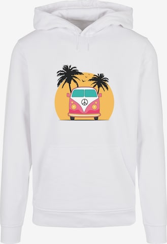 Sweat-shirt 'Summer - Van' Merchcode en blanc : devant