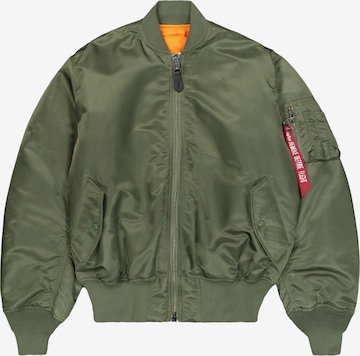 ALPHA INDUSTRIES Välikausitakki 'MA-1 Heritage' värissä vihreä: etupuoli