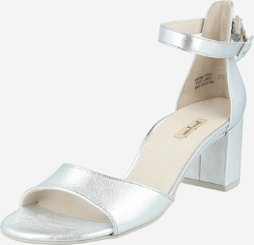 Paul Green Sandale in Silber: Vorderseite
