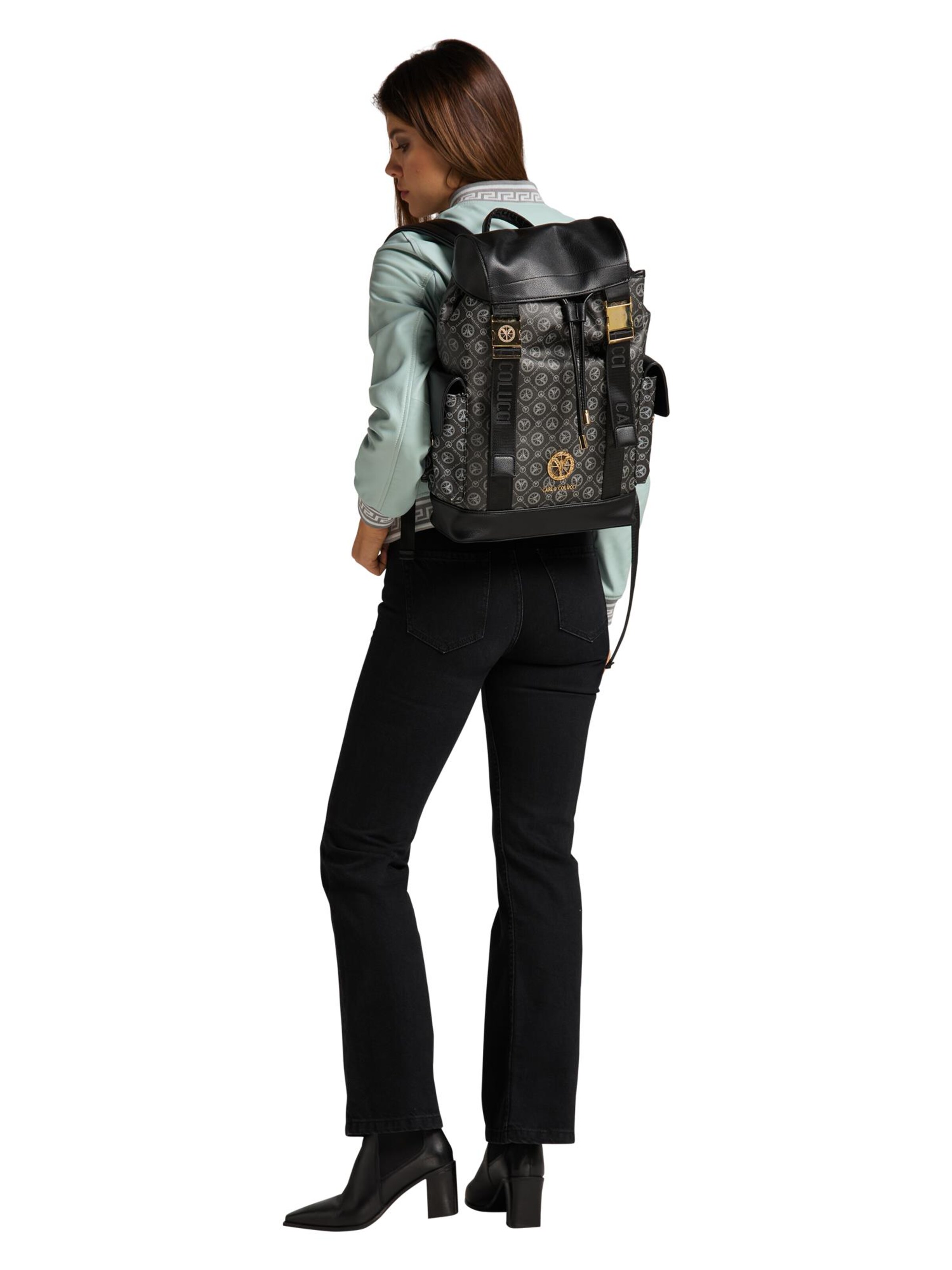 Carlo Colucci Rugzak in Zwart