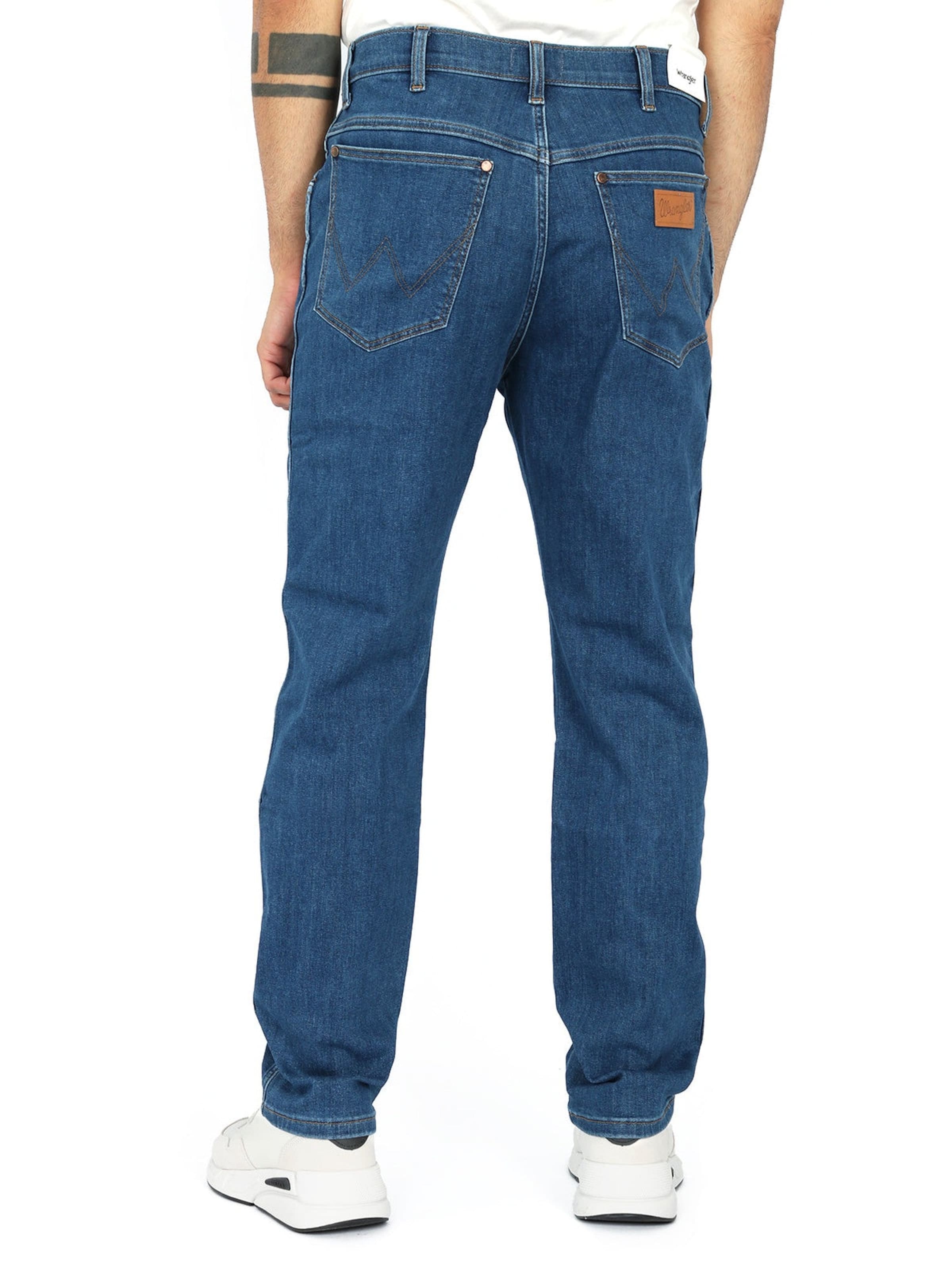 Tapered Jeans 'RIVER' di WRANGLER in blu