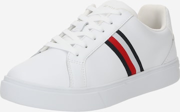 TOMMY HILFIGER Låg sneaker 'Essential' i vit: framsida