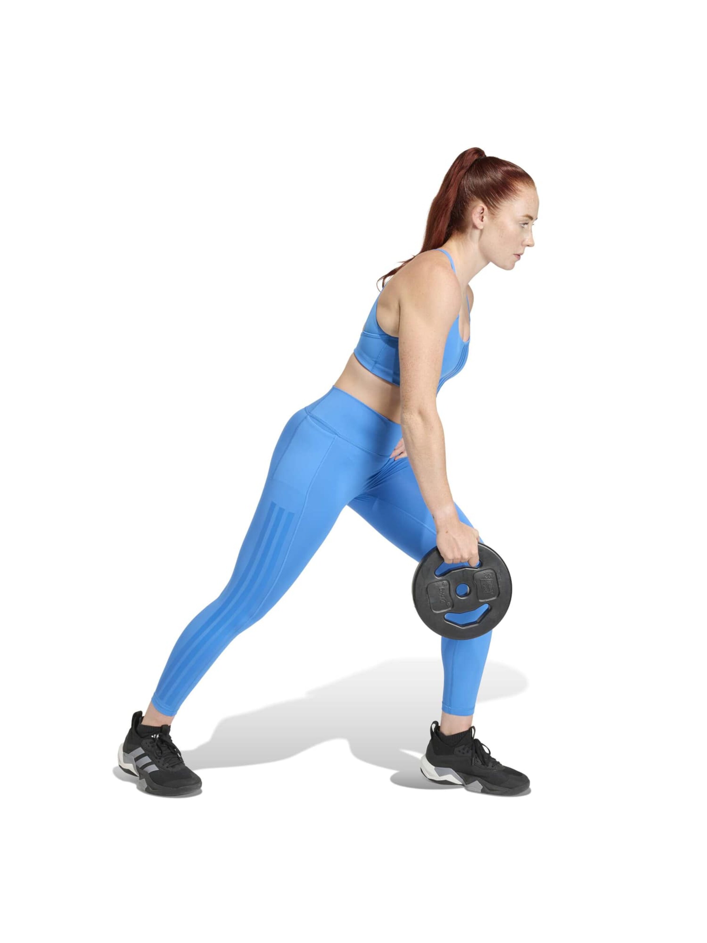 ADIDAS PERFORMANCE Skinny Sports trousers 'Optime' in Blue