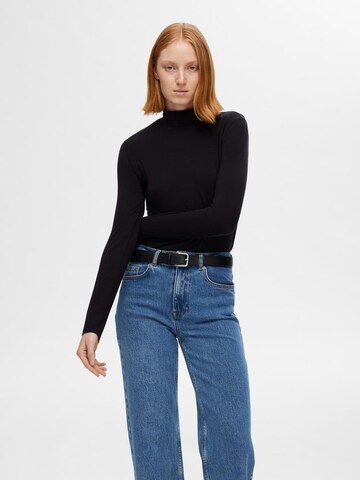 Wide Leg Jean 'Alice' SELECTED FEMME en bleu : devant