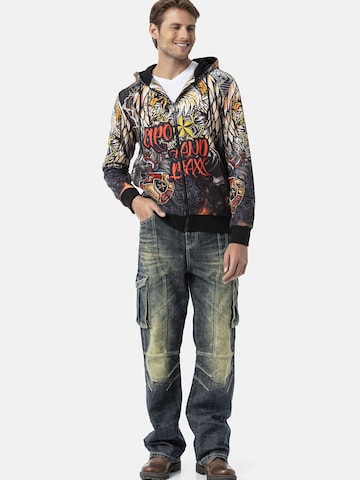 CIPO & BAXX Loosefit Jeanshose 'CD897', Over Size, Loose Fit, Dirty in Grün